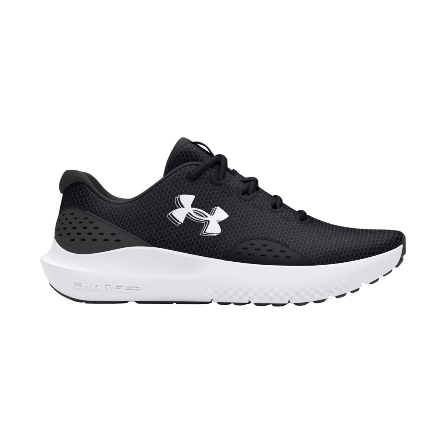 Scarpe Sportive Uomo Under Armour Surge 4.0 Nero Bianco 3/4