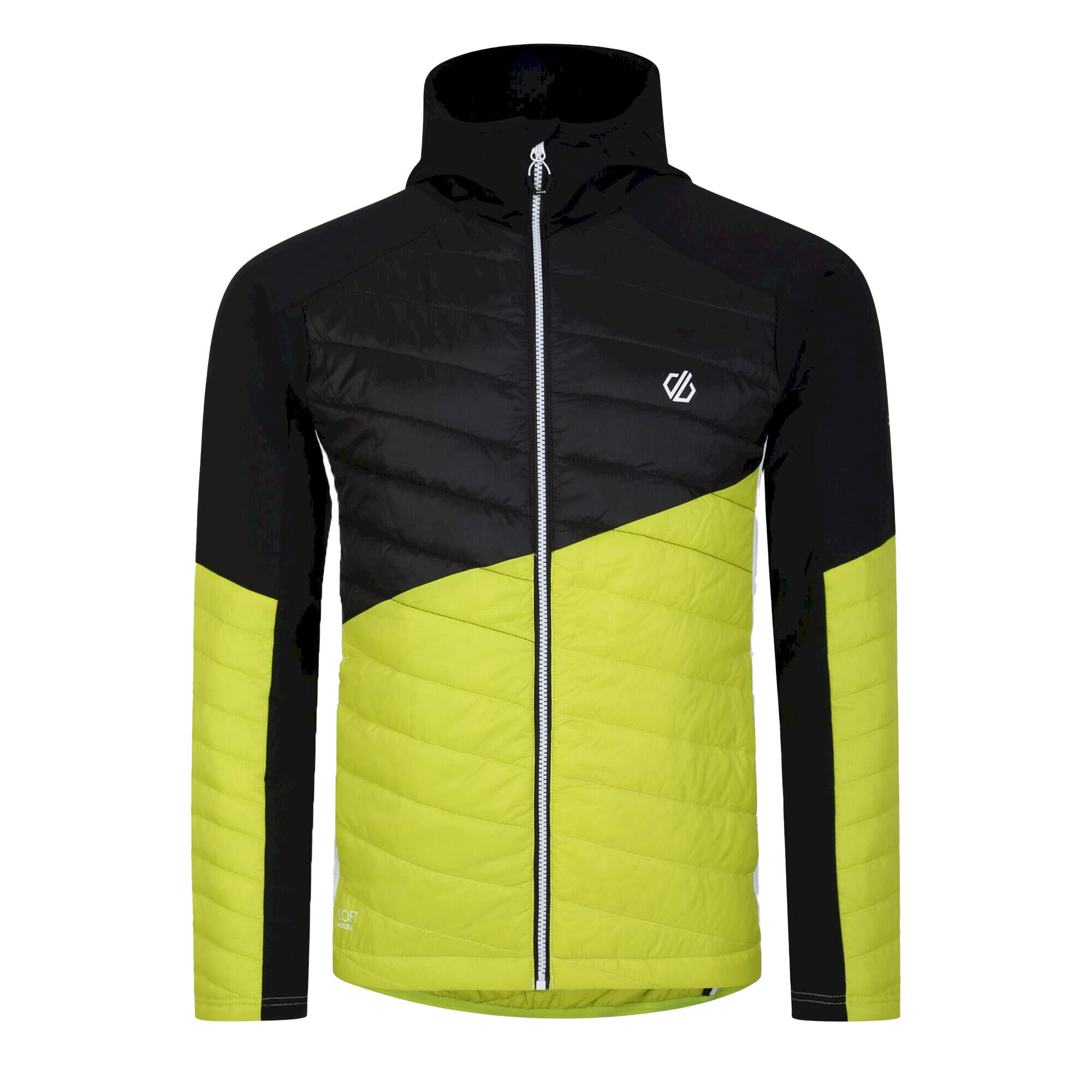 DARE 2B Heren Gendarme gewatteerde jas (Zwarte/groene algen)