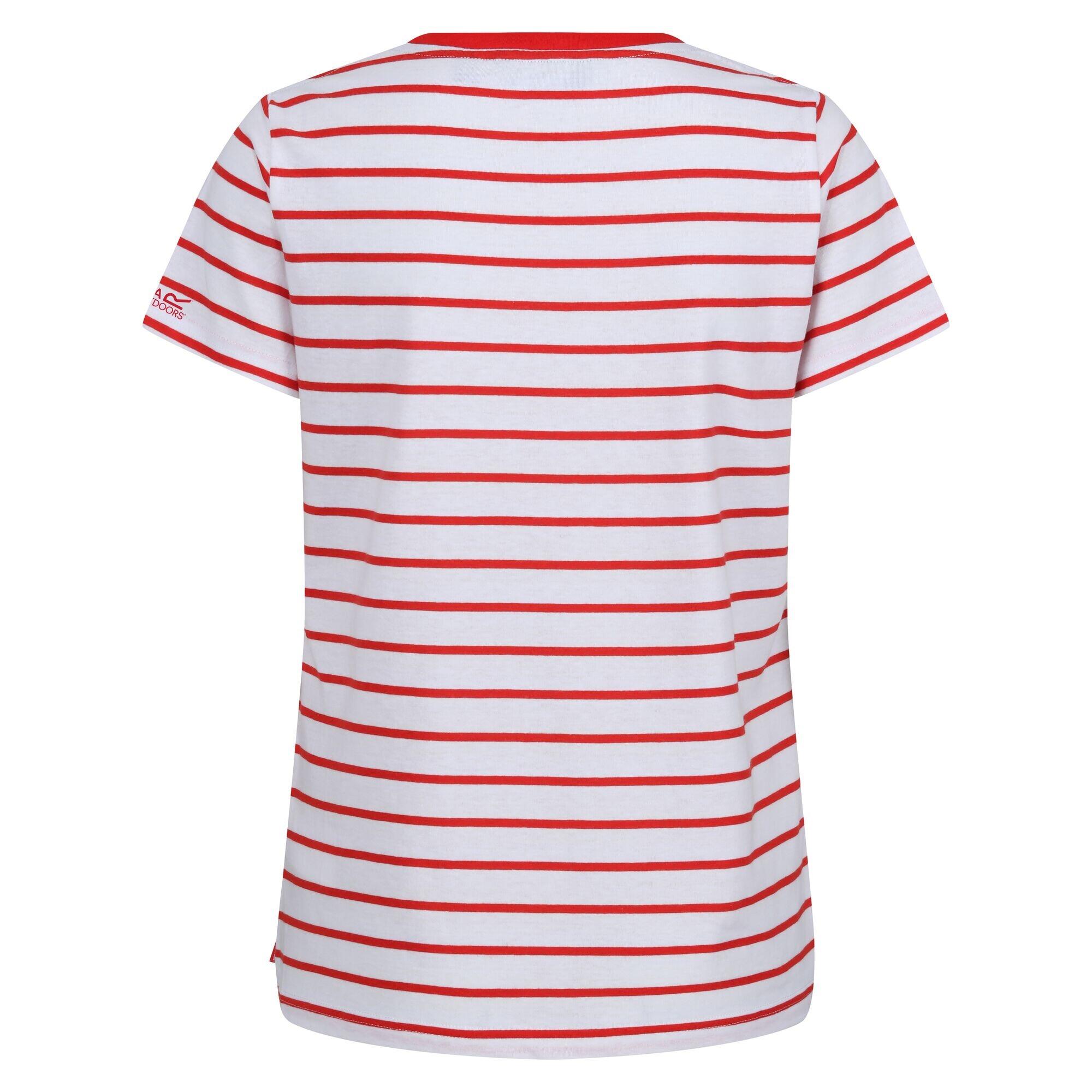 FILANDRA Tshirt da donna (rosso brillante / bianco)