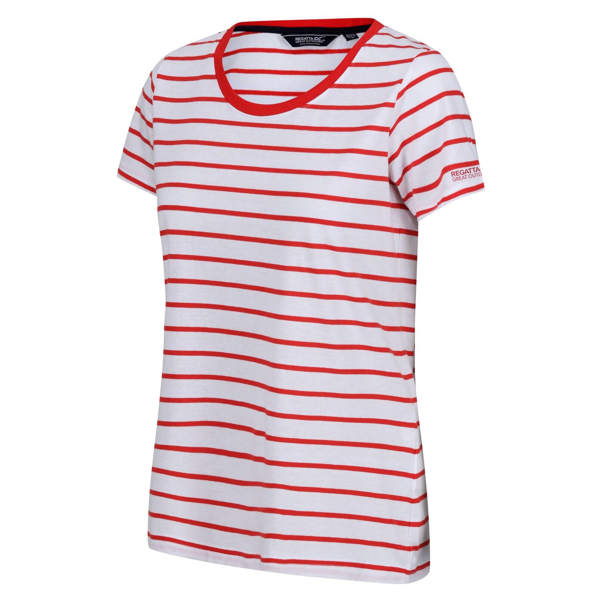 FILANDRA Tshirt da donna (rosso brillante / bianco)