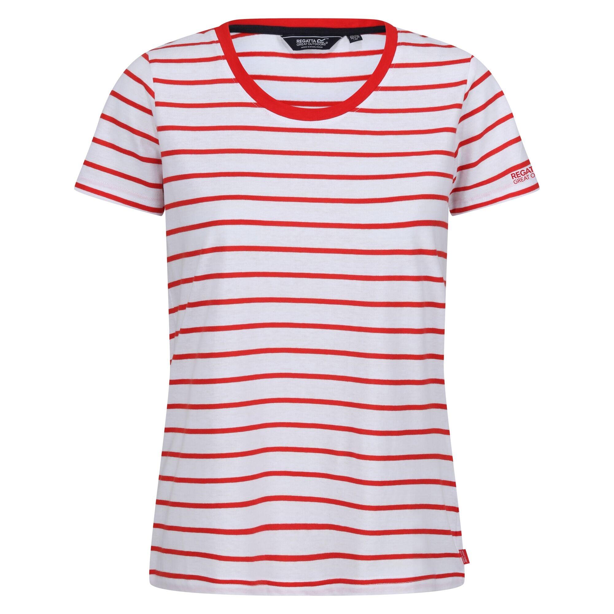 FILANDRA Women's Tshirt (Bright red / White)