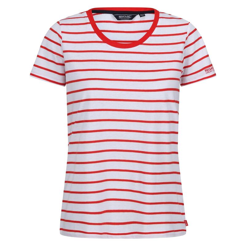 Tshirt FILANDRA Femme (Rouge vif / Blanc)