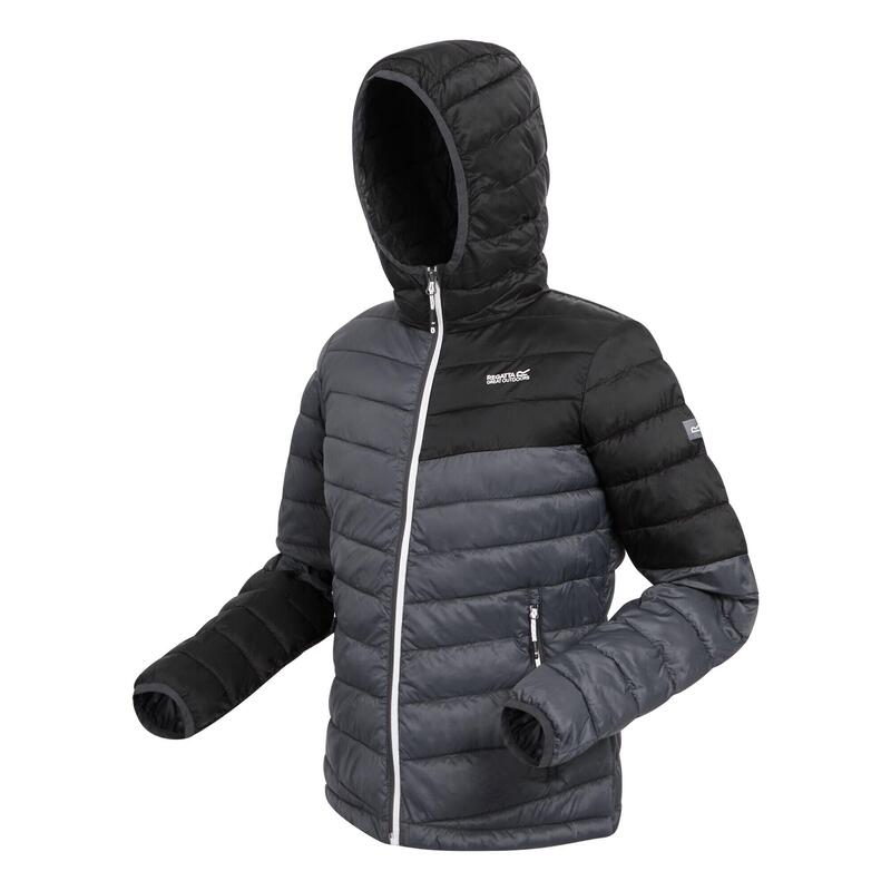 Chaqueta Acolchada Hillpack II para Mujer Gris Seal, Negro