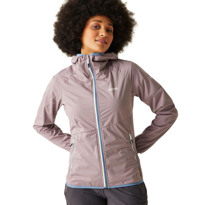 Chaqueta Impermeable Tarvos VI para Mujer Jaspeado, Azul Coronet
