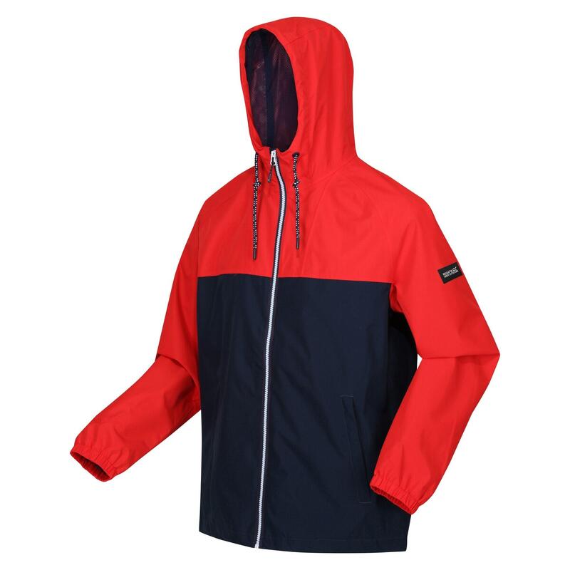 Veste imperméable BELCASTEL Homme (Bleu marine / Rouge vif)