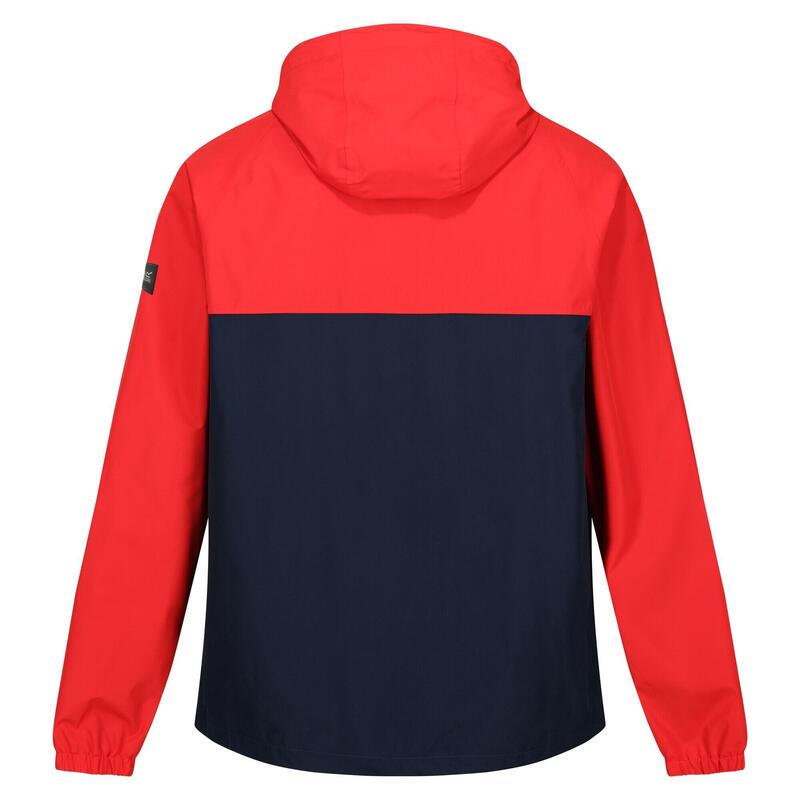 Veste imperméable BELCASTEL Homme (Bleu marine / Rouge vif)