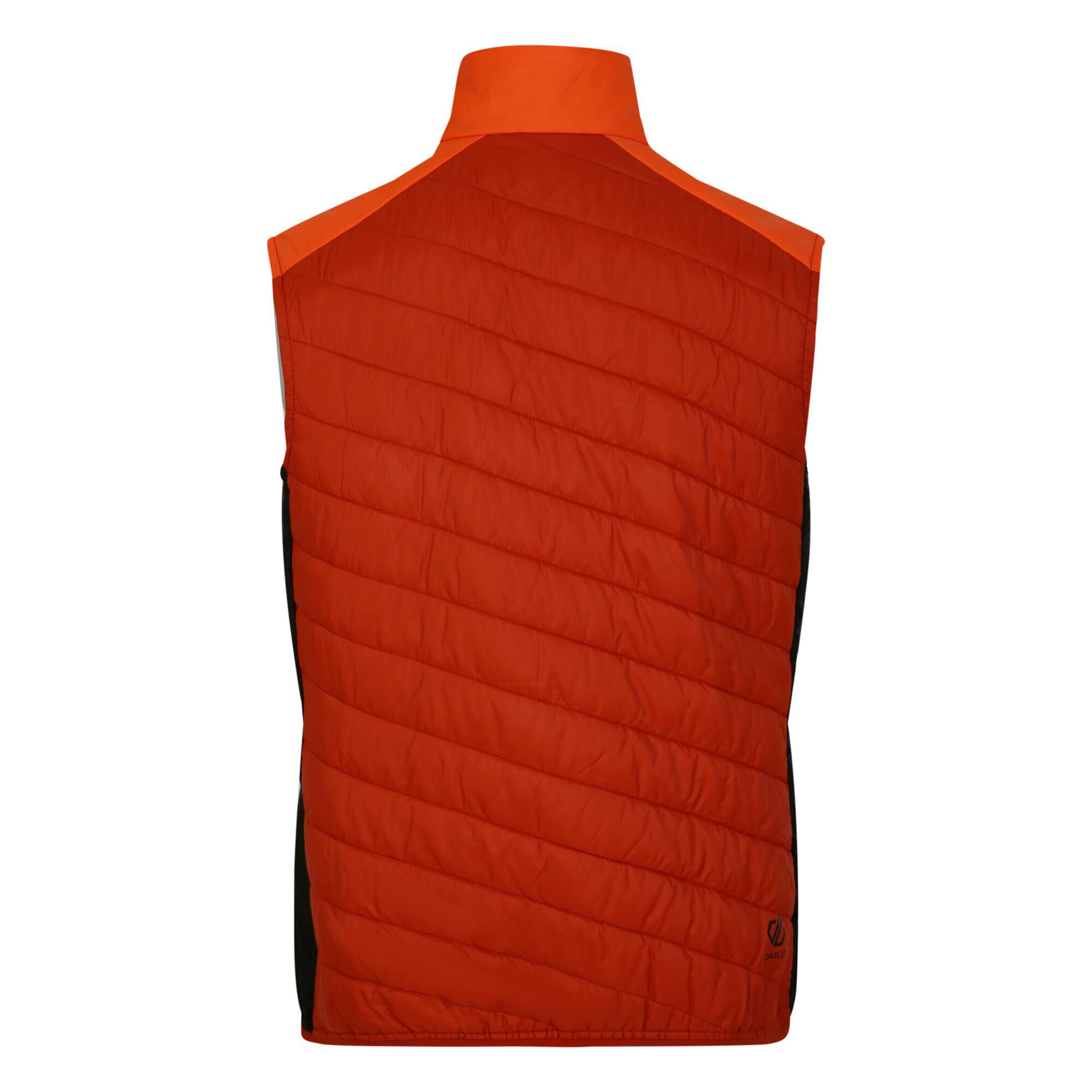 Mens Touring Quilted Lightweight Gilet (Puffins Orange/Rooibos Tea) 2/5