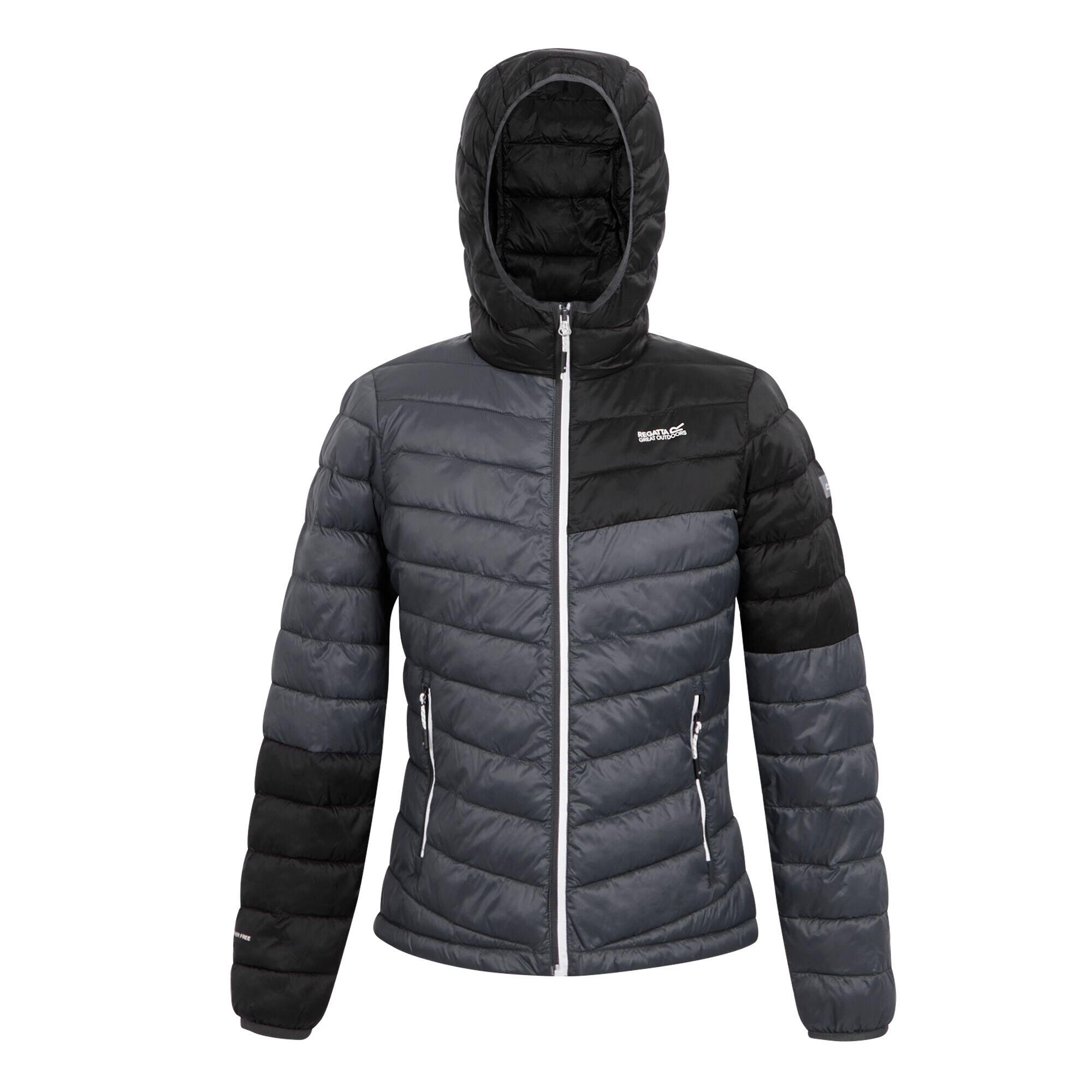 Women's HILLPACK quilted jacket (Seal gray / Black)