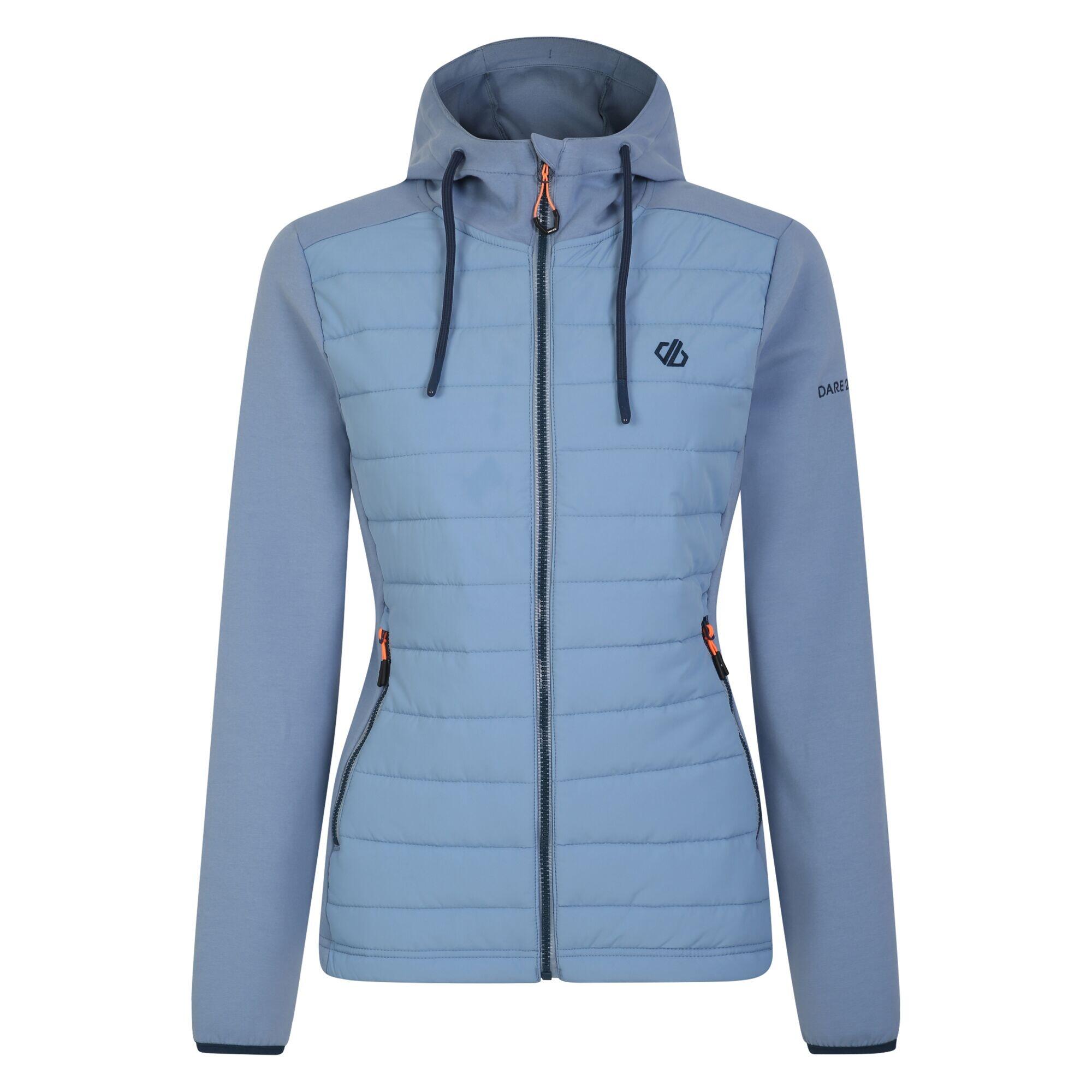 DARE 2B Dames Fleur East Edit  Notion Logo Hybride Jas (Regenachtig Blauw)