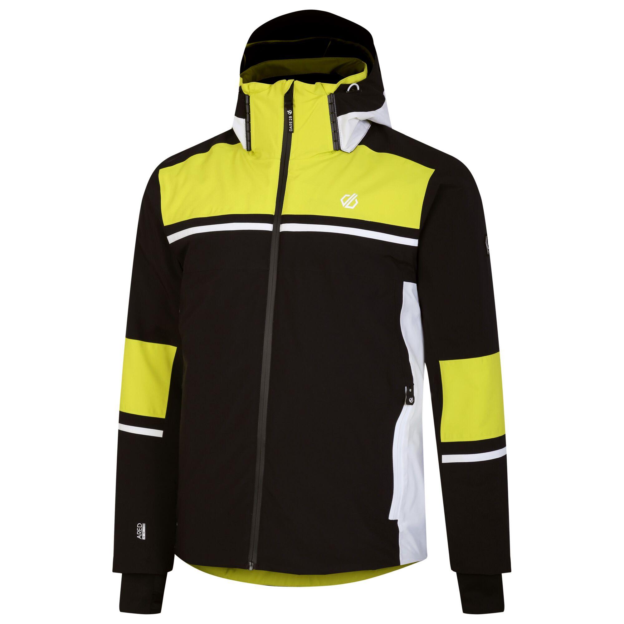 Mens Amplitude Ski Jacket (Neon Spring/Black) 3/5