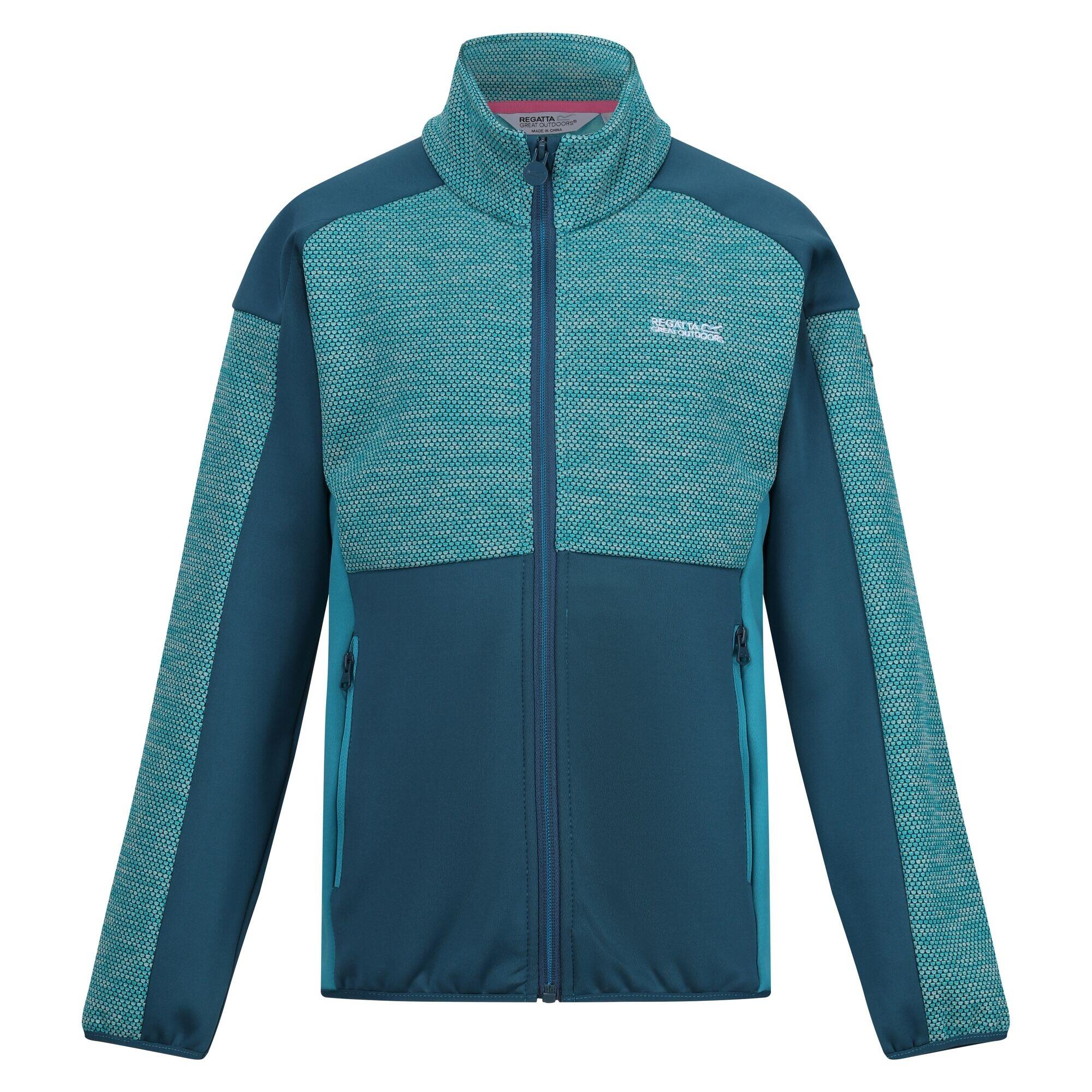 HIGHTON Children's fleece jacket (Tahoe blue / Moroccan blue)