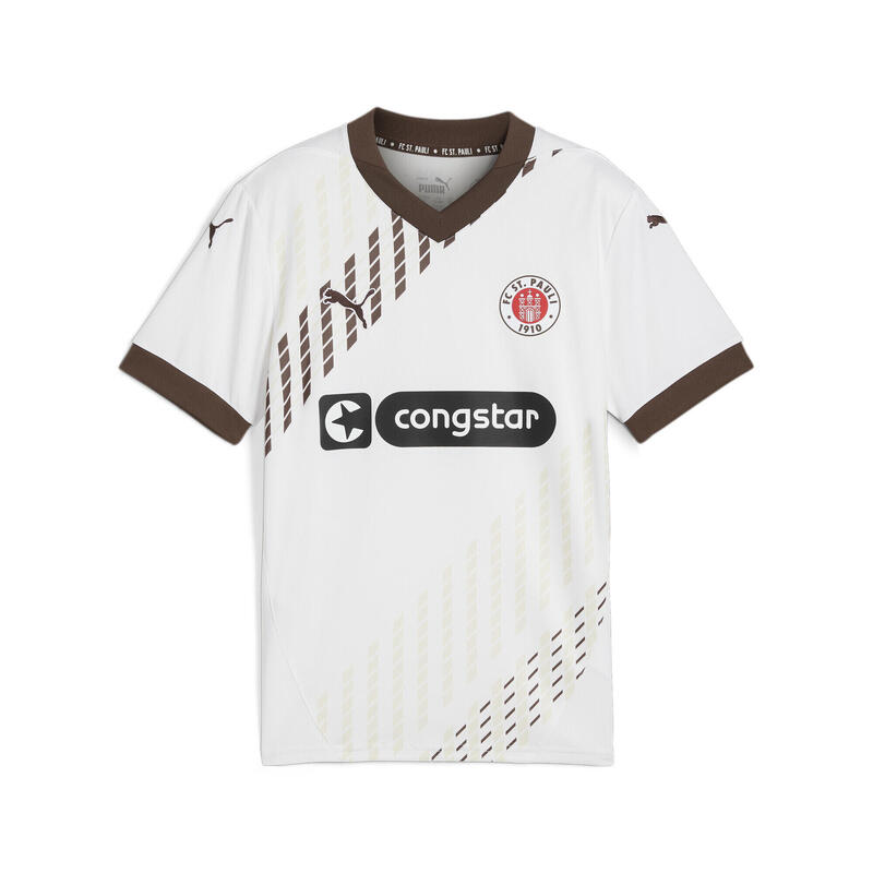 FC St. Pauli 24/25 uitshirt voor jongeren PUMA White Espresso Brown