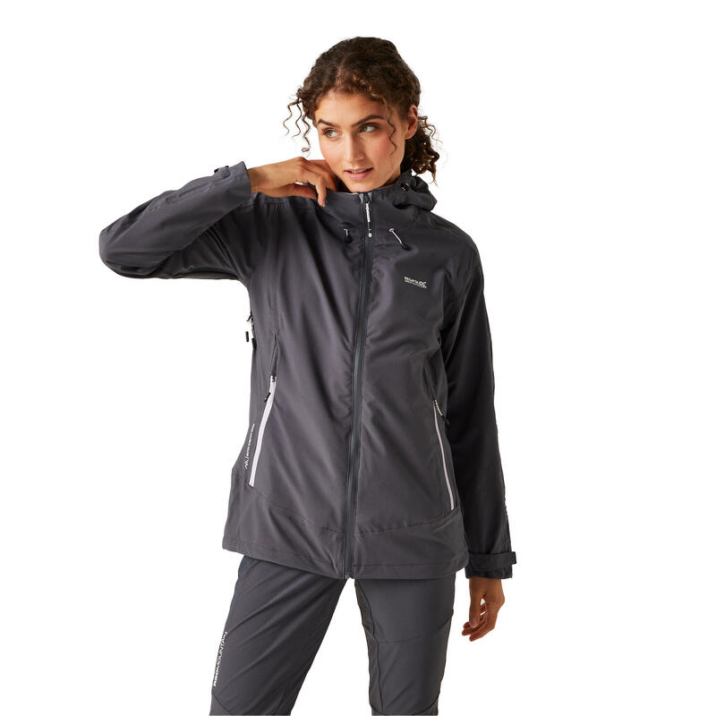 Chaqueta Impermeable Okara para Mujer Gris Seal