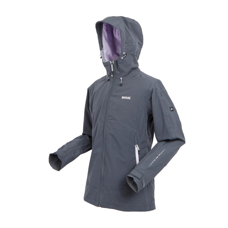 Chaqueta Impermeable Okara para Mujer Gris Seal