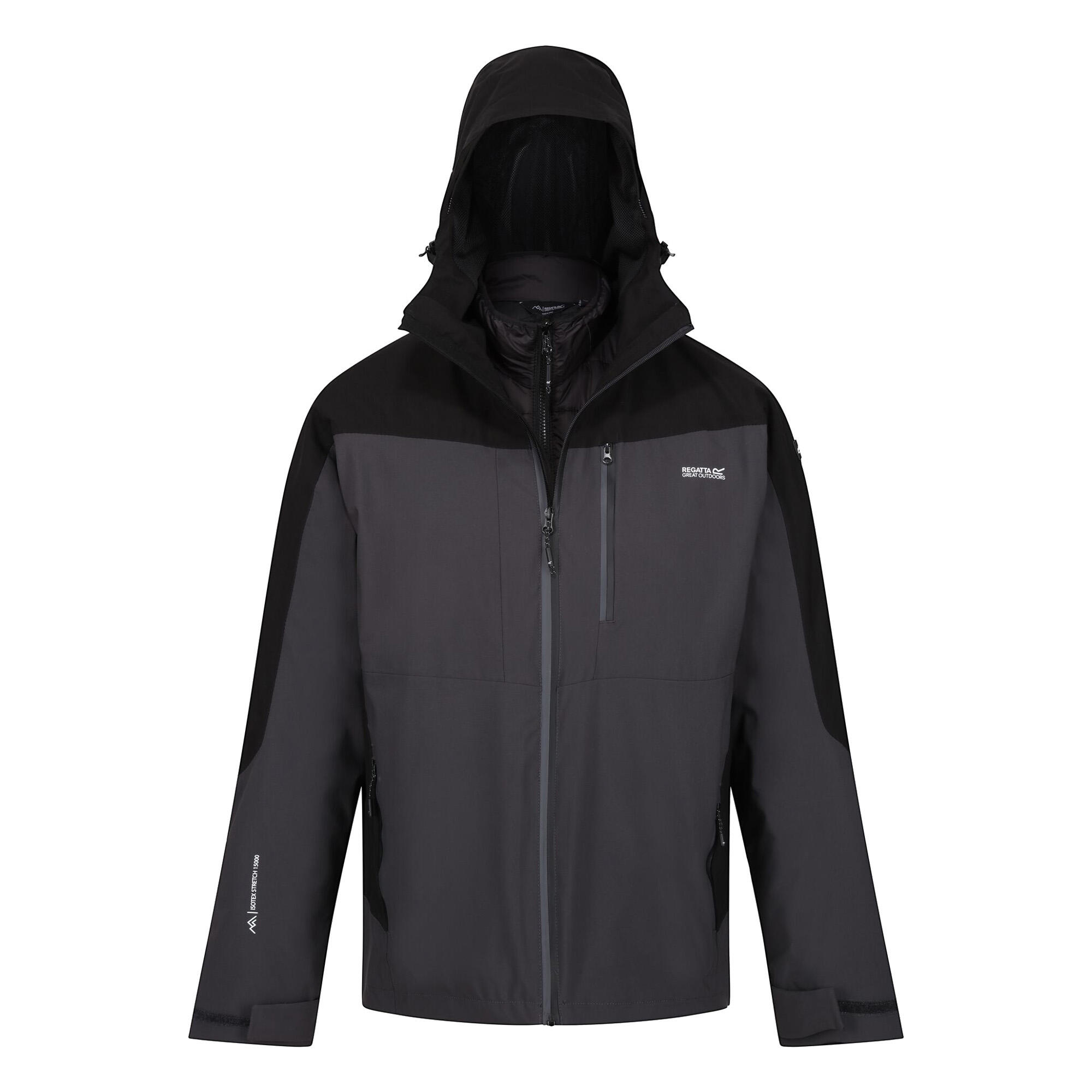 WENTWOOD Men's Waterproof Jacket (Ash / Black)