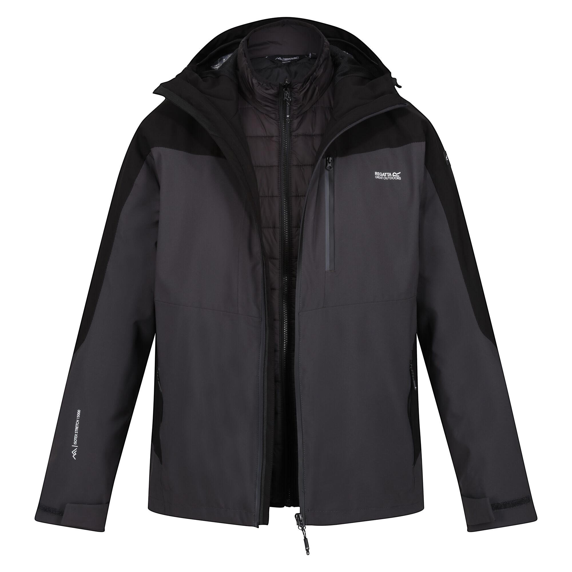 WENTWOOD Men's Waterproof Jacket (Ash / Black)