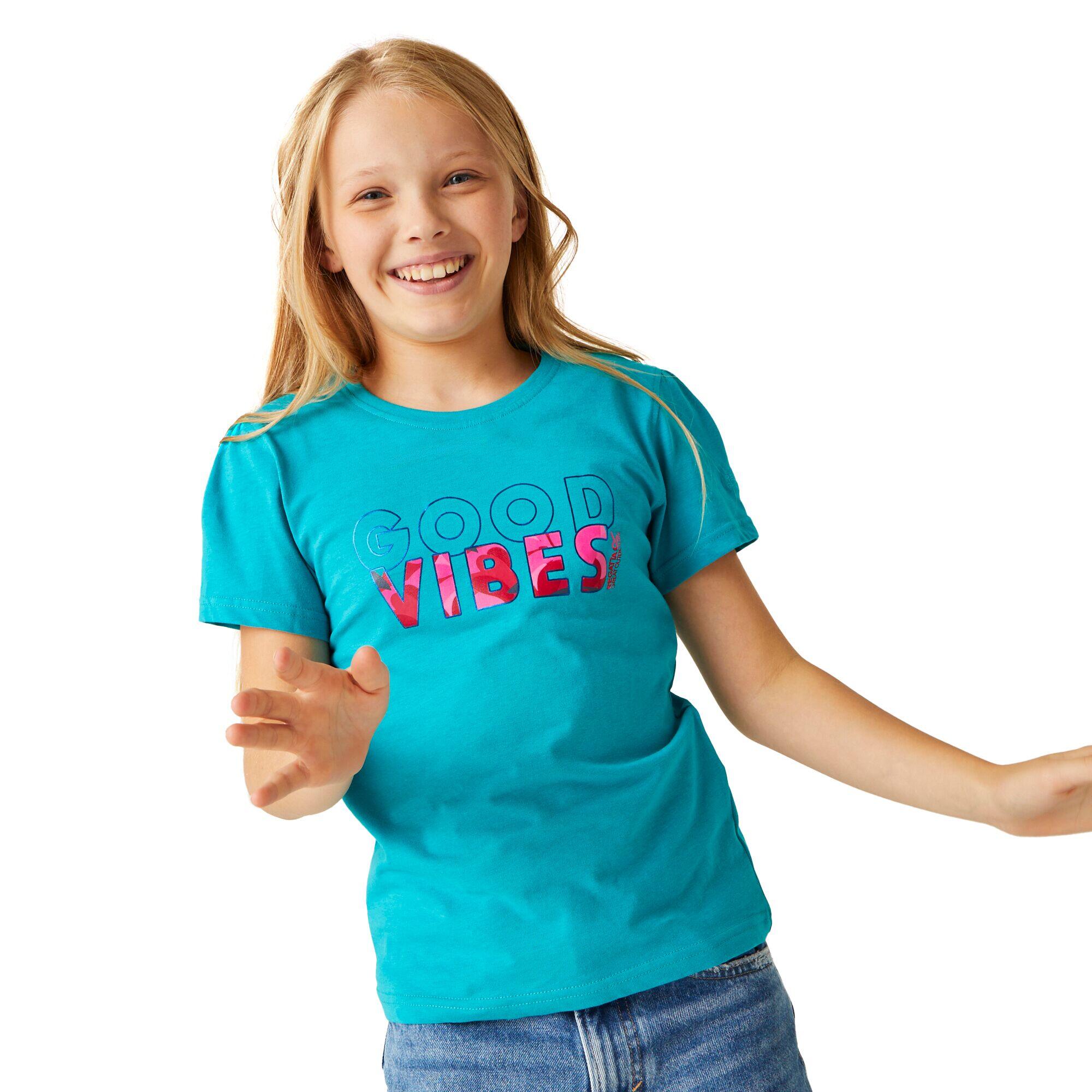 Tshirt BOSLEY GOOD VIBES Child (Tahoe blue)