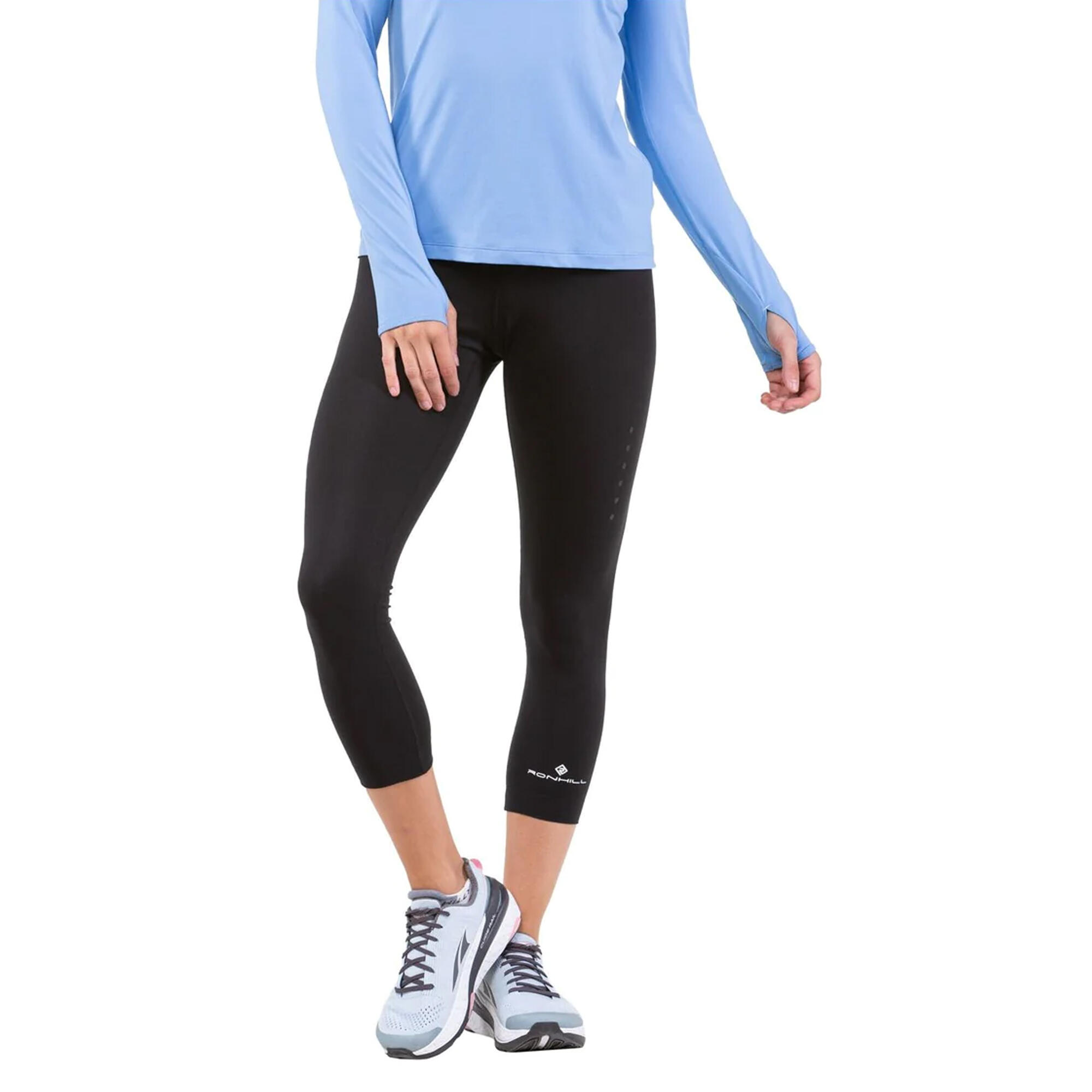 Womens/Ladies Core Cropped Leggings (Black) 3/3
