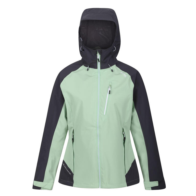 Chaqueta Impermeable Birchdale UTRG4781 para Mujer Verde Tranquilo, Gris Seal