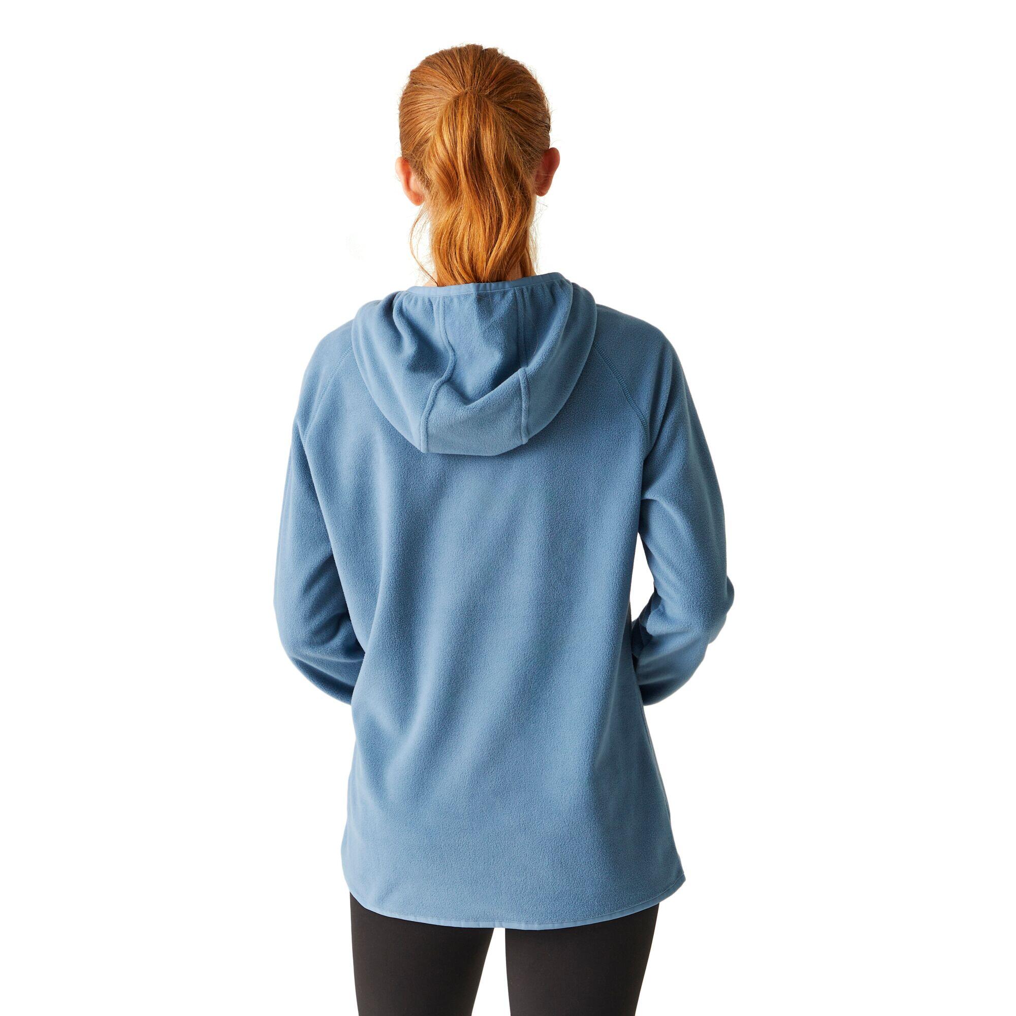 Felpa Con Cappuccio Mezza Cerniera Donna Regatta Warriewood Blu Coronetto 4/5