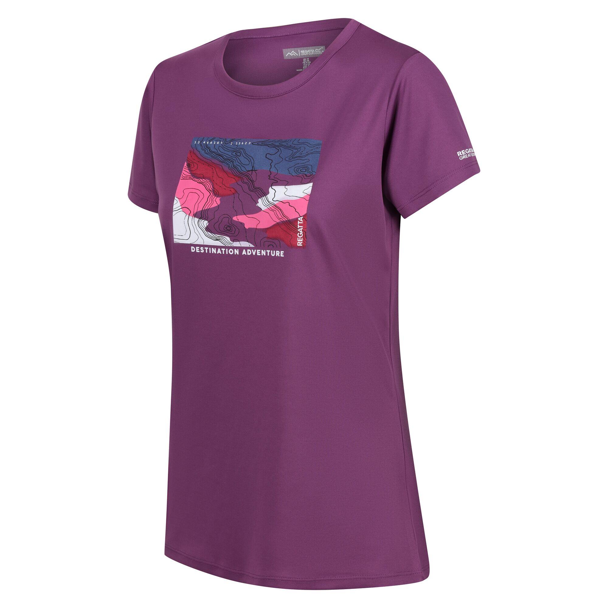 Tshirt FINGAL da donna (viola)