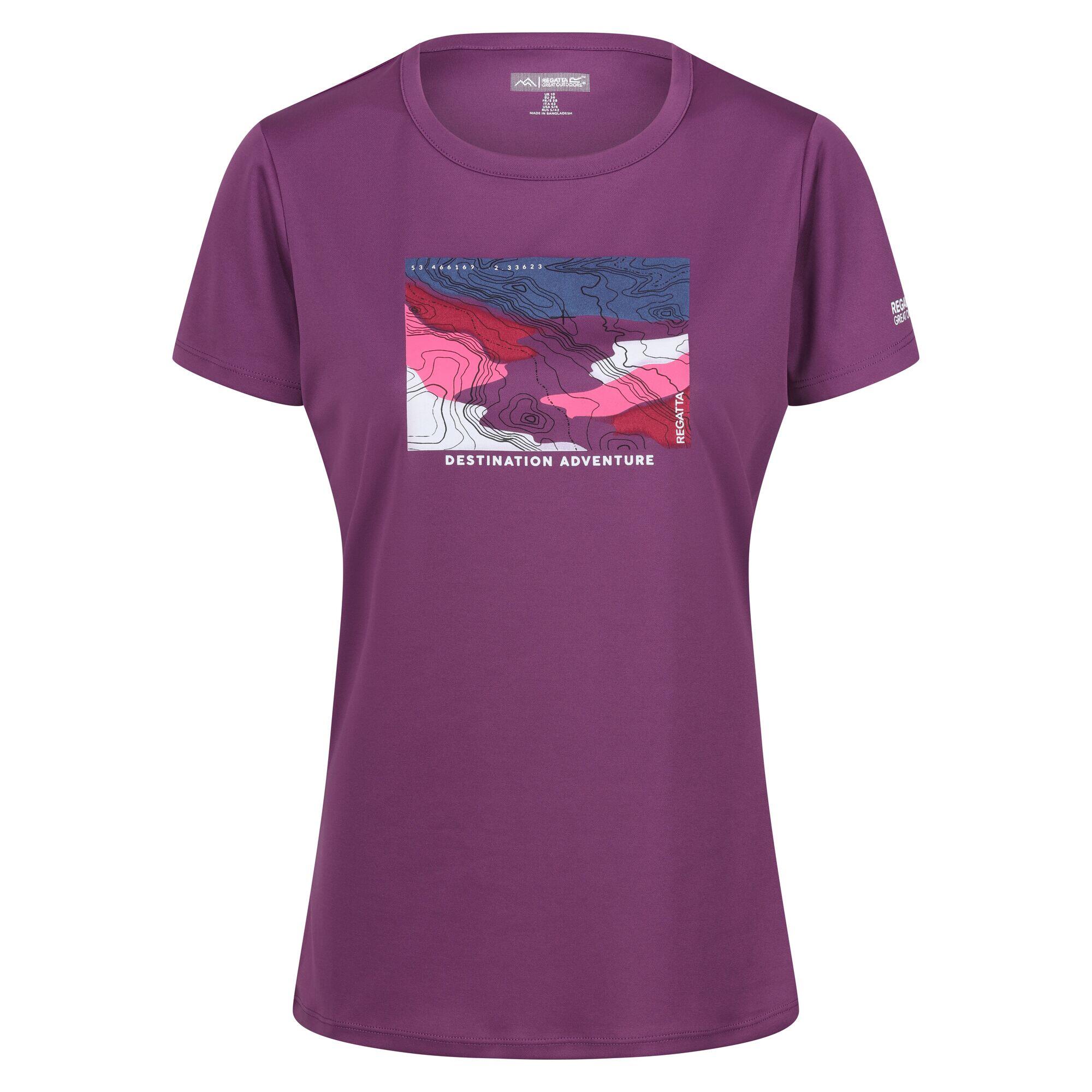 Tshirt FINGAL da donna (viola)