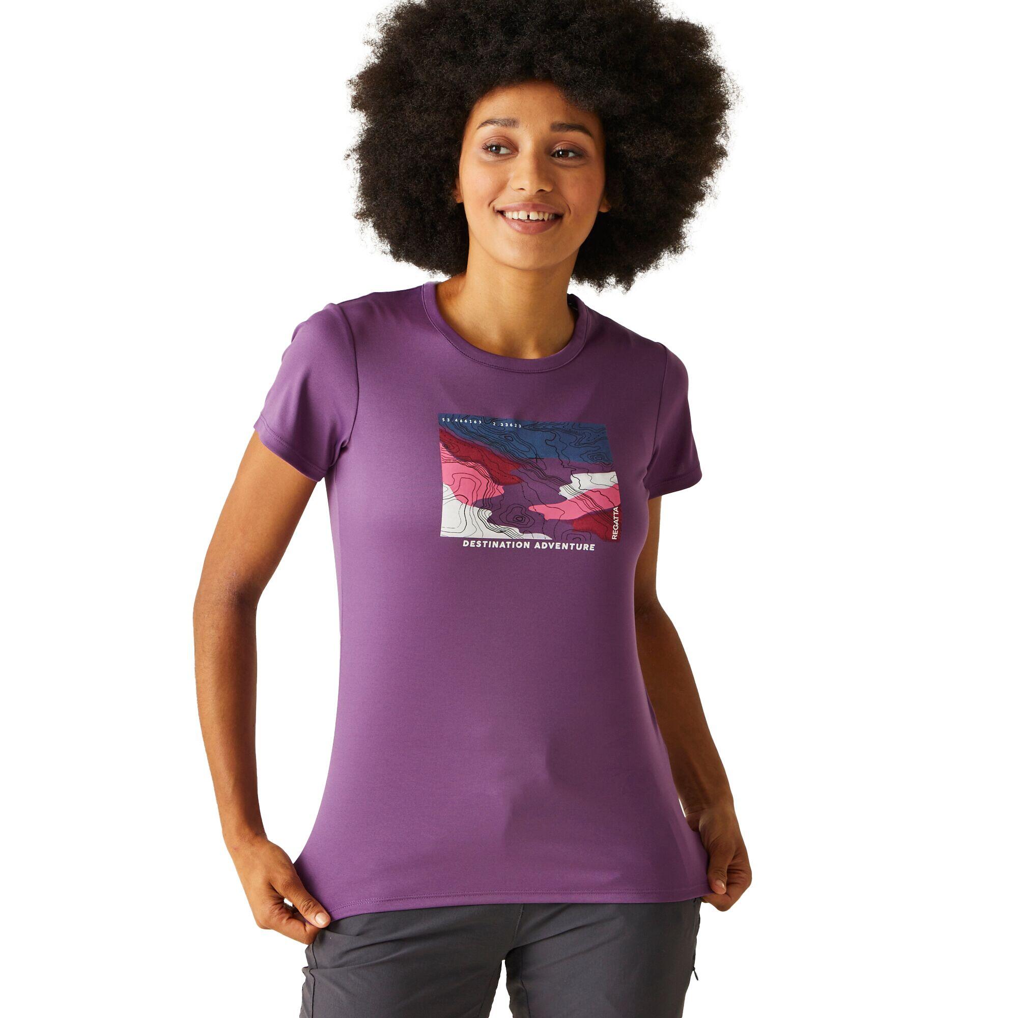 Tshirt FINGAL da donna (viola)