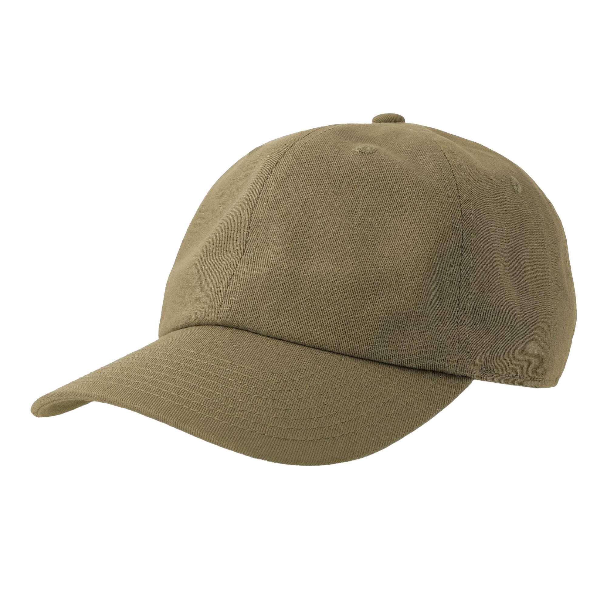 Muka Vintage Washed Dad Hat - Distressed Cotton Baseball Cap, Adjustable, Plain Khaki Cap