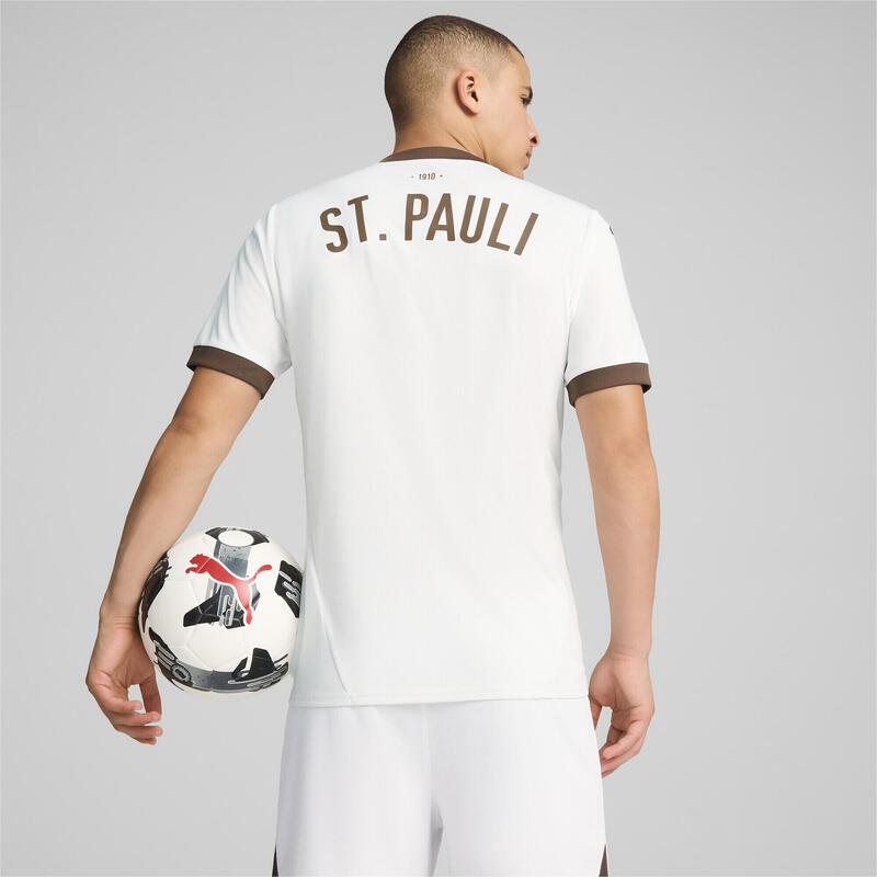 Camiseta FC St. Pauli 2.ª equipación 24/25 Hombre PUMA White Espresso Brown