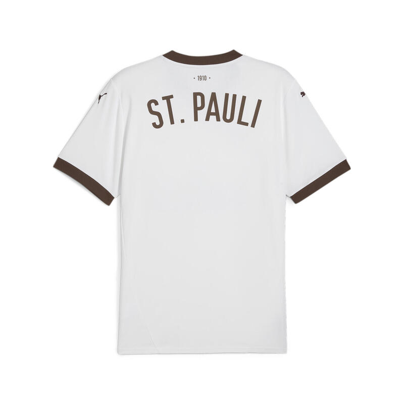 Camiseta FC St. Pauli 2.ª equipación 24/25 Hombre PUMA White Espresso Brown