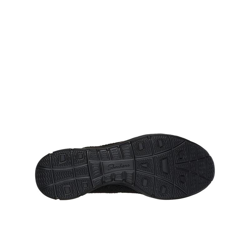 Zapatillas Caminar Mujer Skechers 158867_BBK Negras sin Cordones