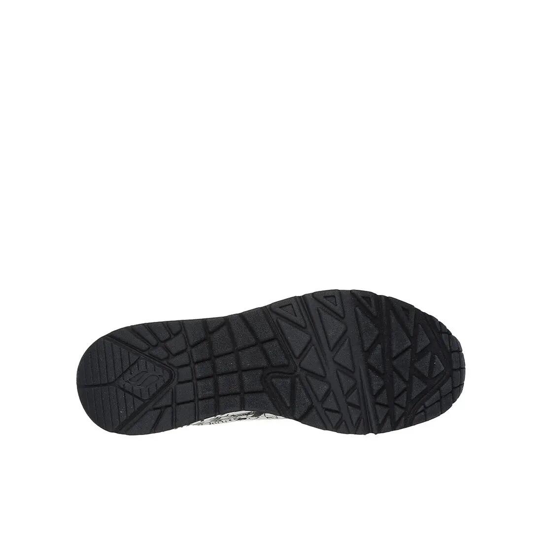 Zapatillas Deportivas Caminar Hombre Skechers 183501_WBK Blancas con Cordones 5/5