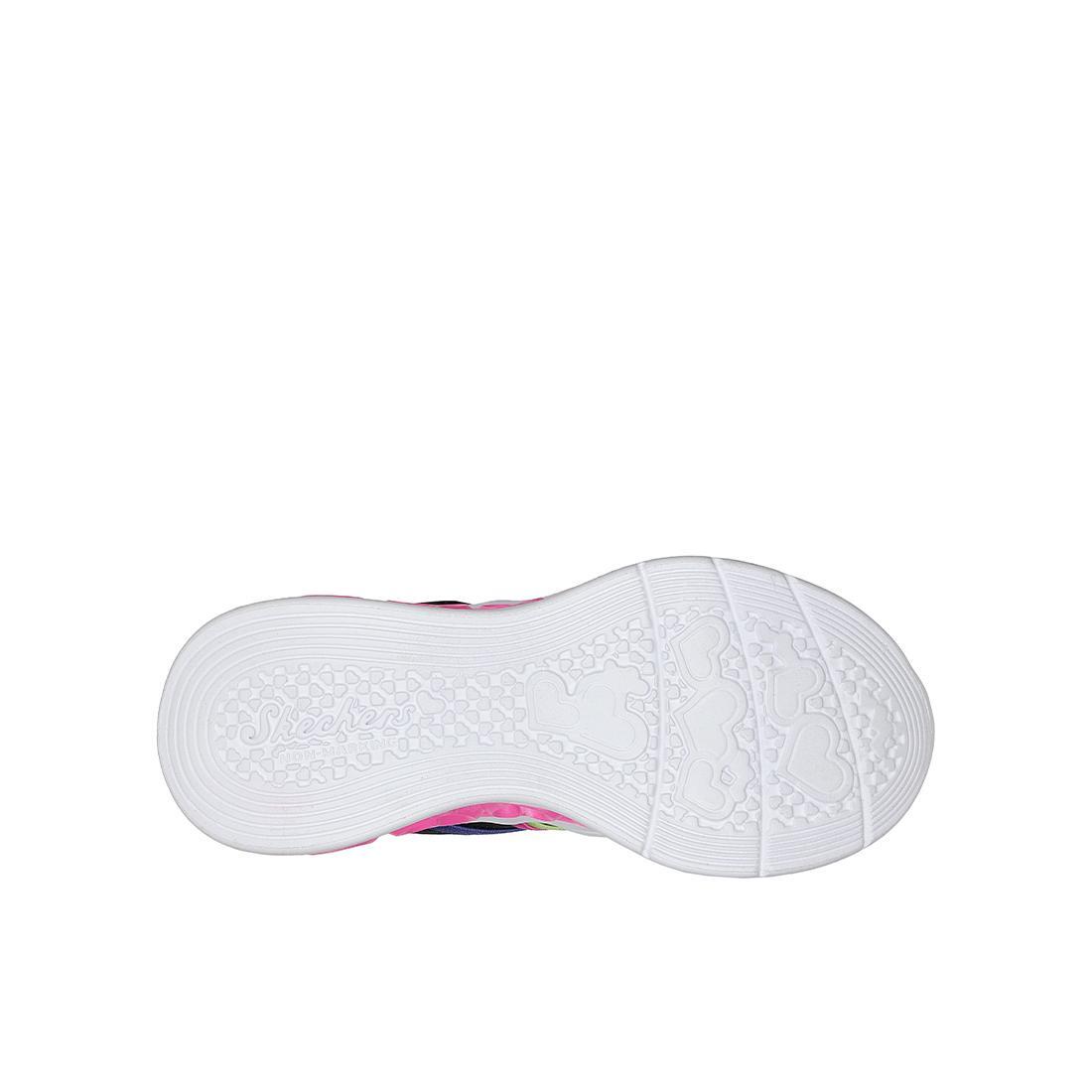 Tênis Skechers Kids Flutter Heart Lights Pretos Multicoloridos 5/5
