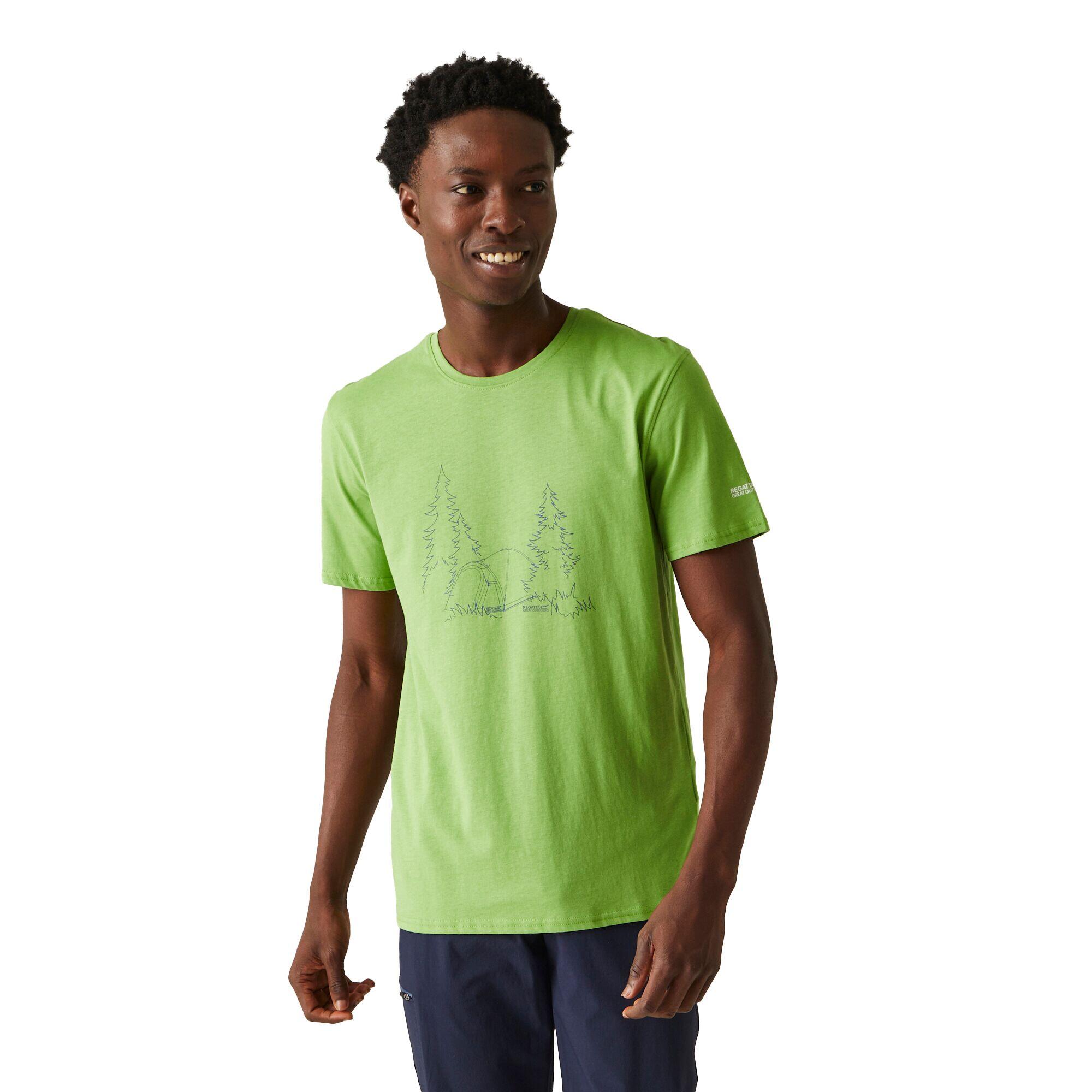 Men's BREEZED T-shirt (Piquant green)