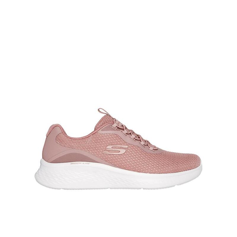 Zapatillas Deportivas Caminar Mujer Skechers 150011_CML Rosas con Cordones