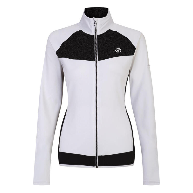 Dames Elation II Core Stretch Gerecycleerde Fleece (Wit/zwart)