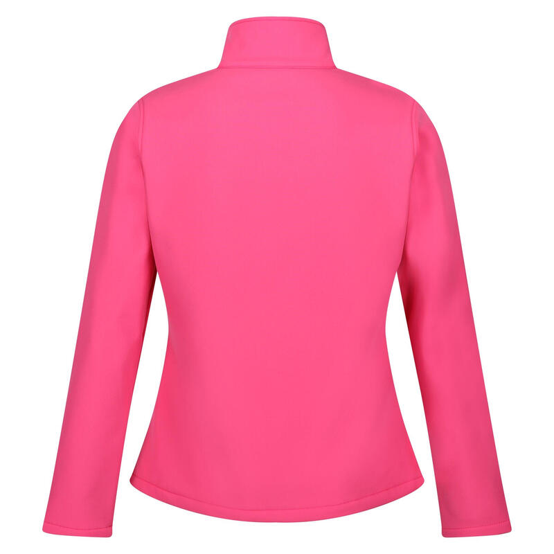 Chaqueta Connie V de Softshell Caminar para Mujer Rosa Flamenco, Satsuma