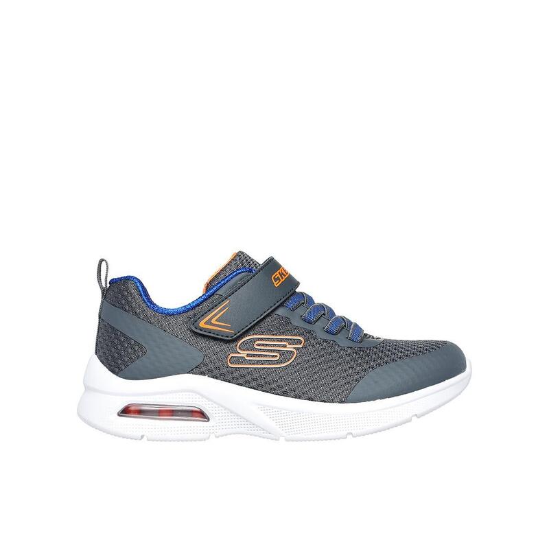 Zapatillas Deportivas Caminar Niño Skechers 403818L_CCBL Grises Cierre Adherente