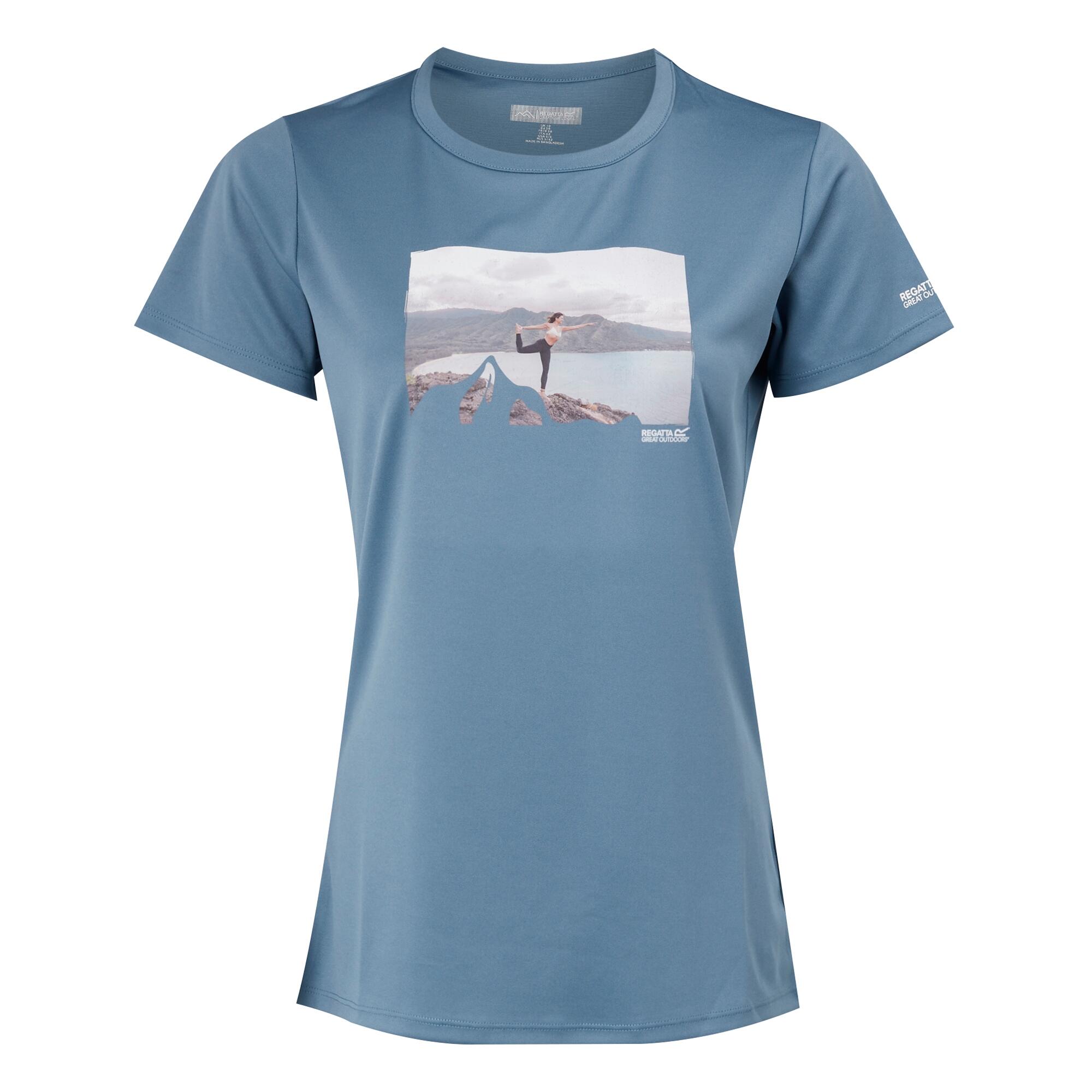 REGATTA Womens/Ladies Fingal VIII Yoga Pose TShirt (Coronet Blue)