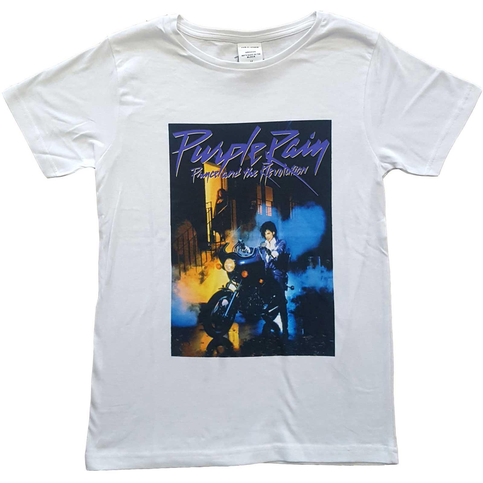 Tshirt PURPLE RAIN da bambino (bianco)