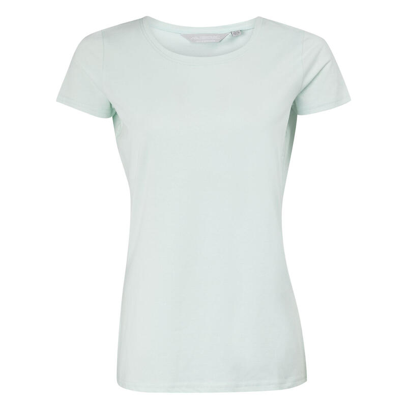 Dames Carlie TShirt (Gebleekt Aqua)