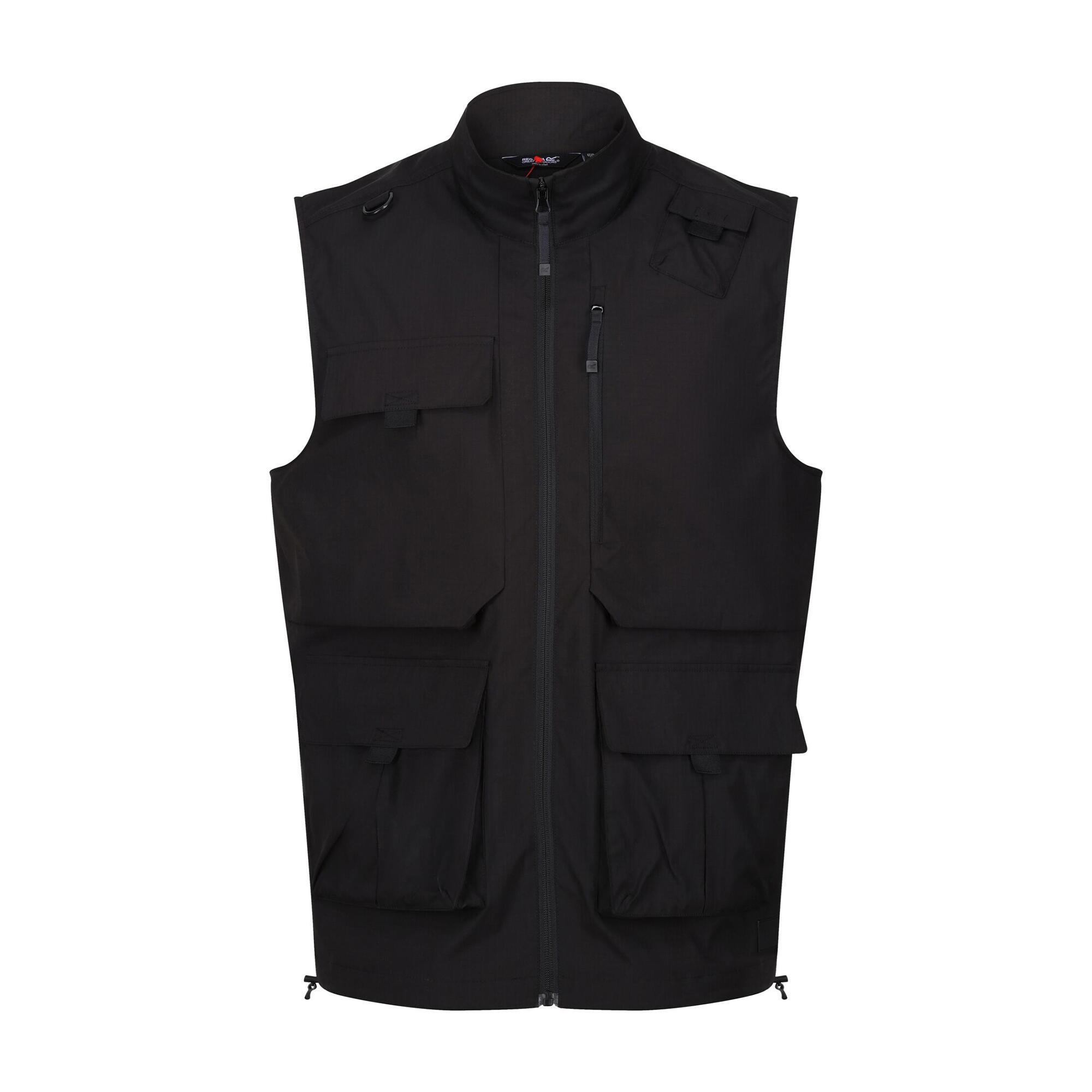 Men's TRAVEL LIGHT sleeveless jacket (Black)