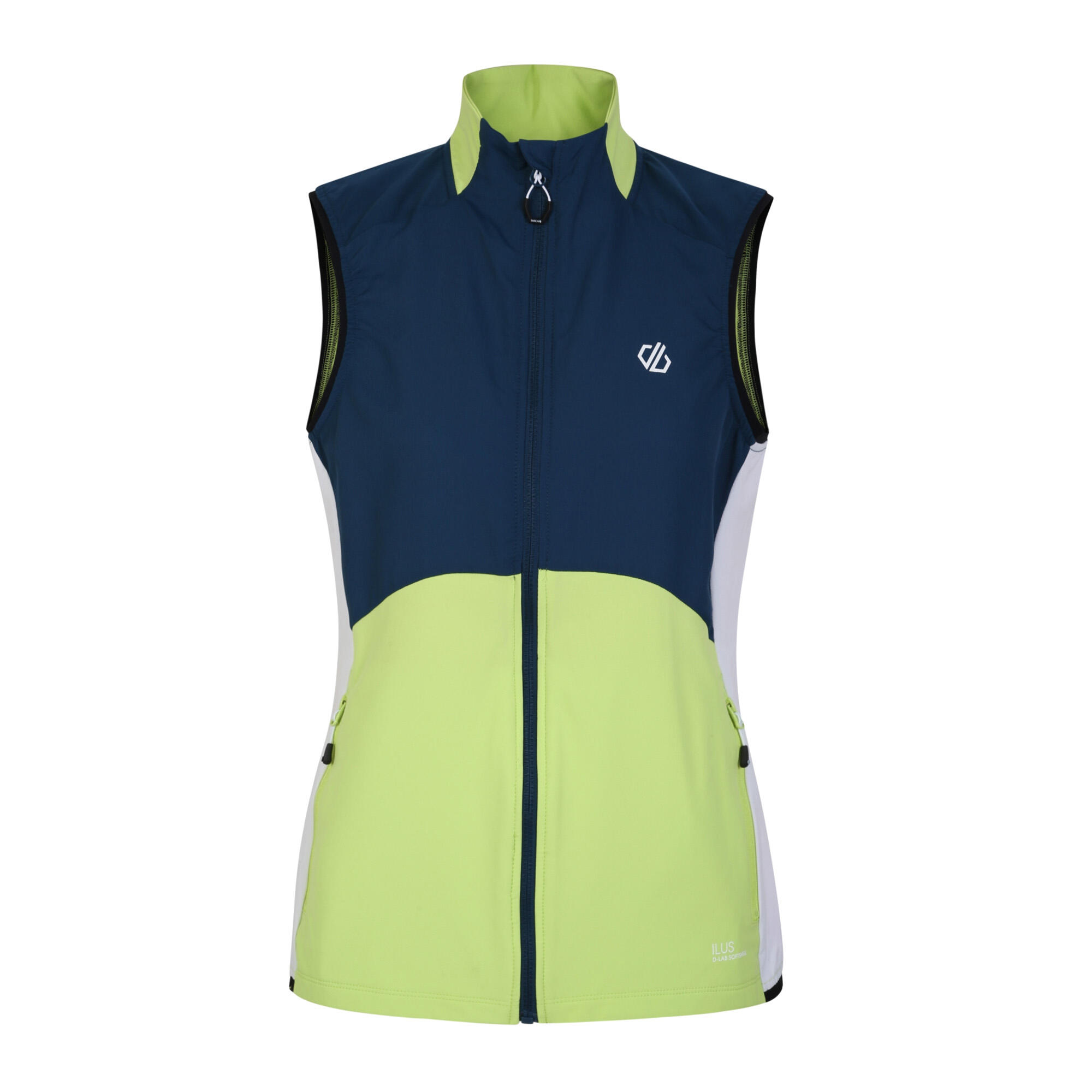 Womens Ladies Avidly Softshell Gilet Sharp Green Moonlight Denim