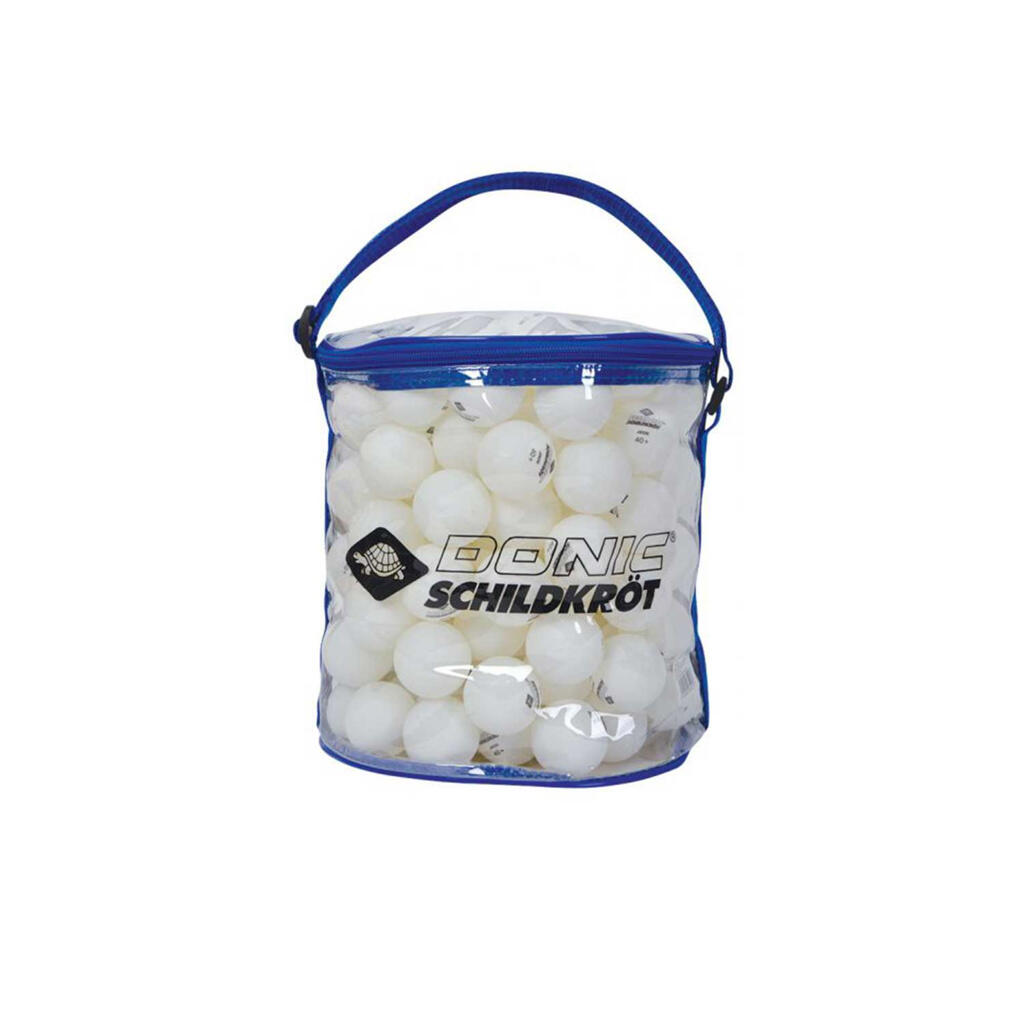 DONIC SCHILDKRÖT Jade Poly 40+ Training Table Tennis Balls (Pack of 144) (White)