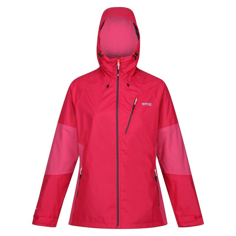 "Highton V" Jacke, wasserfest für Damen Pinker Trank/Flamingo-Rosa