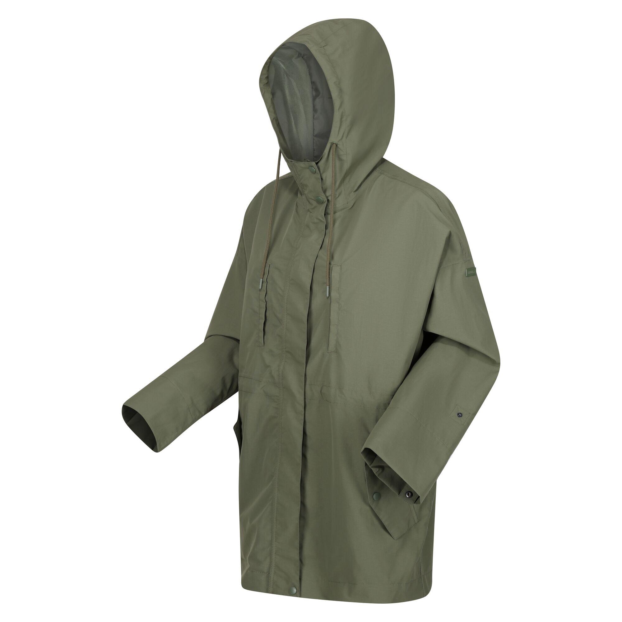 Womens/Ladies Giovanna Fletcher Amur Waterproof Jacket (Four Leaf Clover) 3/5