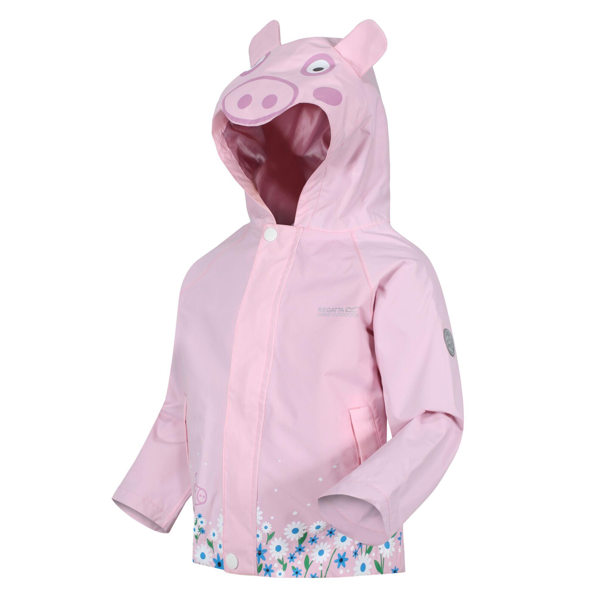Veste Imperméable Motif/style Peppa Pig Enfant (Rose Clair) 3/5
