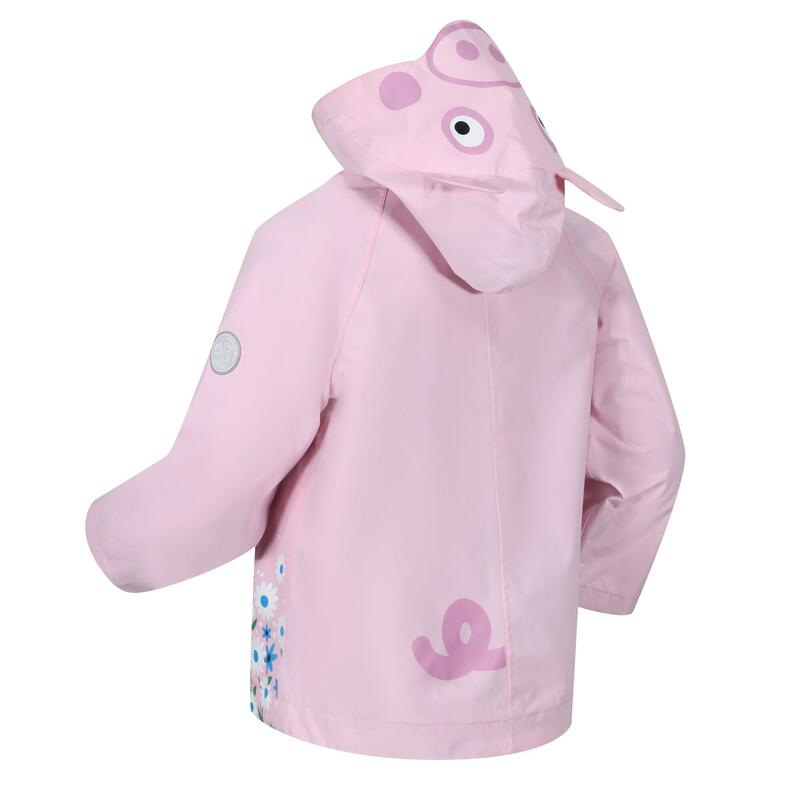 Peppa Pig Waterdicht Jasje met Capuchon voor Kinderen/Kinderen (Roze Mist)