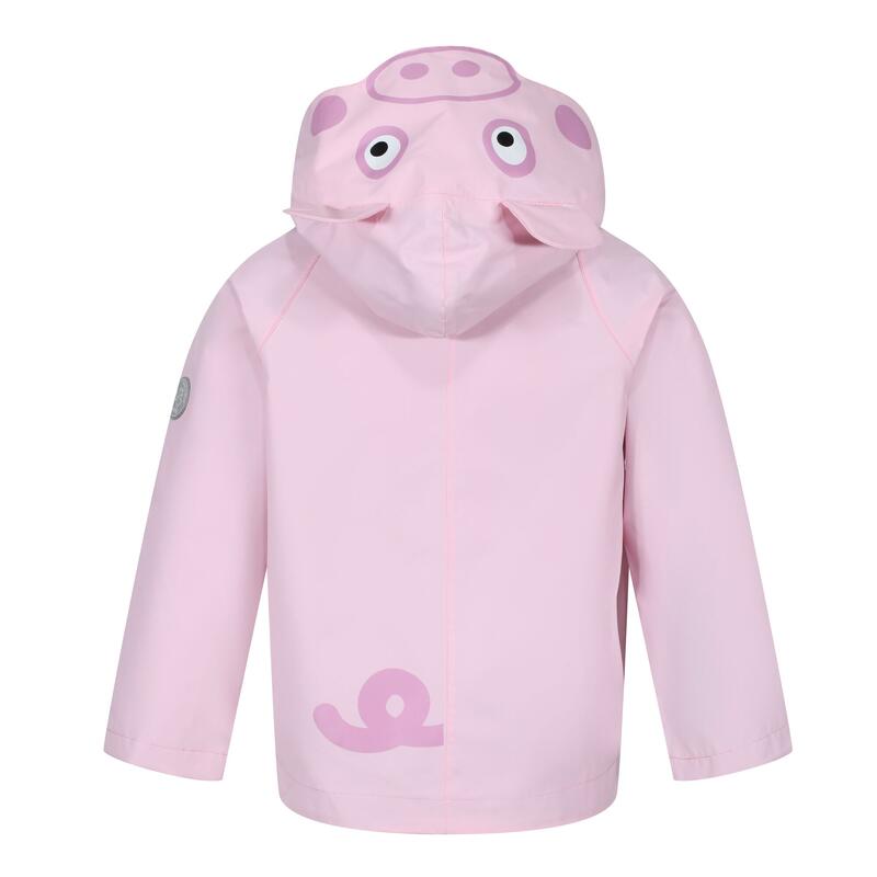 Peppa Pig Waterdicht Jasje met Capuchon voor Kinderen/Kinderen (Roze Mist)