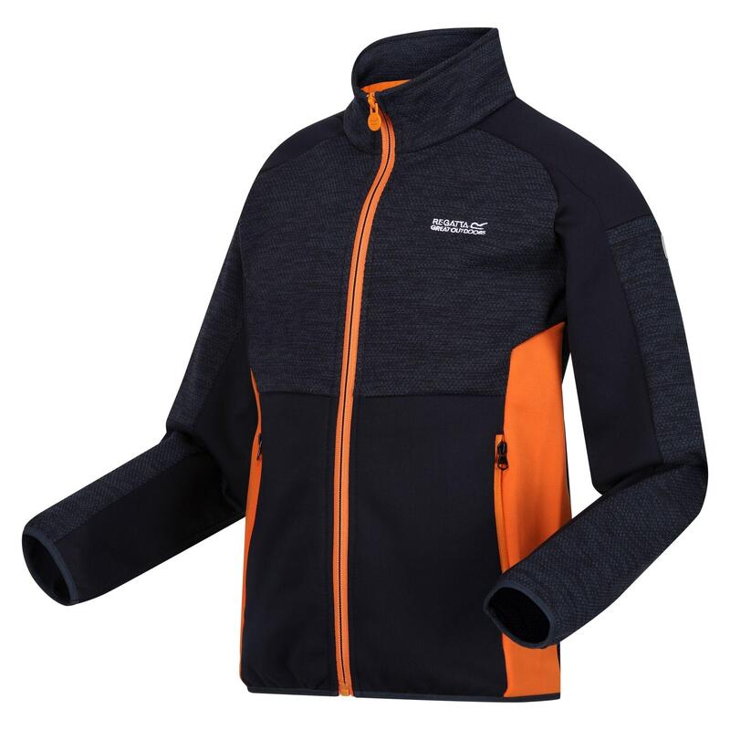 Veste polaire HIGHTON Enfant (Bleu marine / Orange kaki)